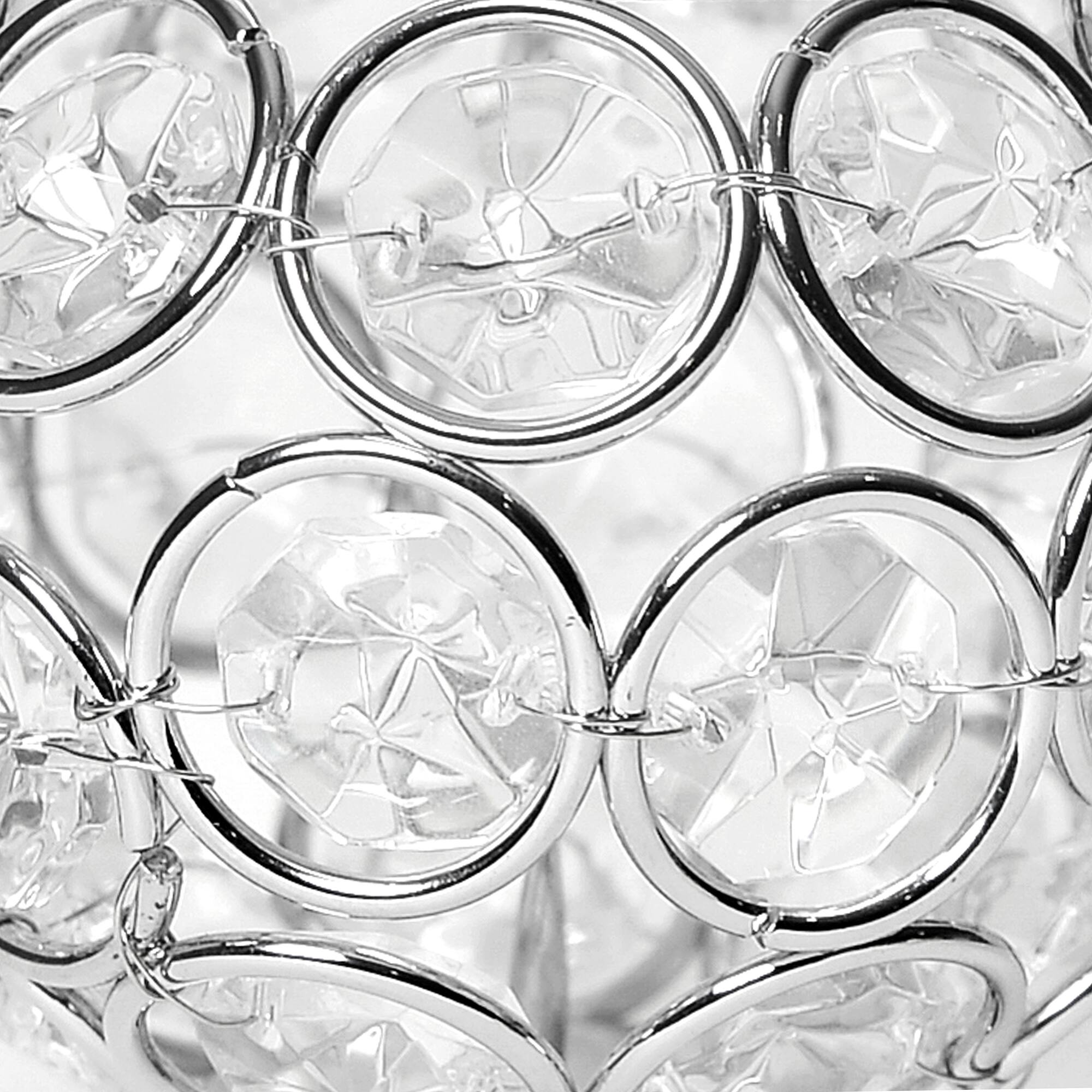 Elegant Designs™ Chrome Crystal Circular Bowl Candle Holder